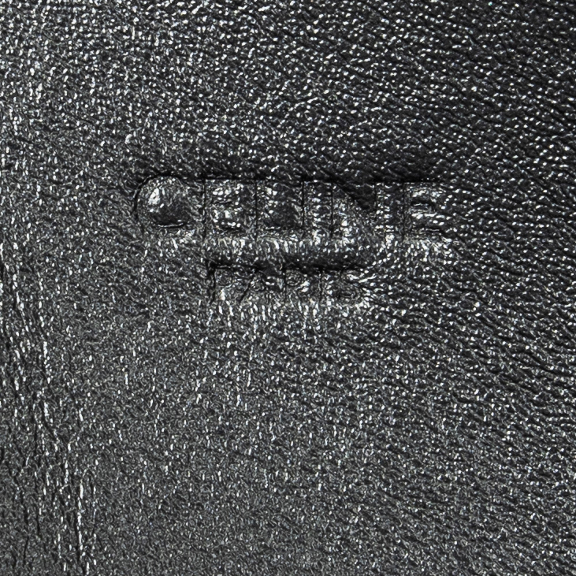 Shoulder Bag Medium Vertical Cabas Black Triomphe Coated Canvas