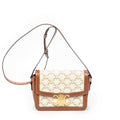 Shoulder Bag Teen Triomphe Crossbody White Triomphe Coated Canvas