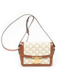 Shoulder Bag Teen Triomphe Crossbody White Triomphe Coated Canvas