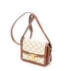 Shoulder Bag Teen Triomphe Crossbody White Triomphe Coated Canvas