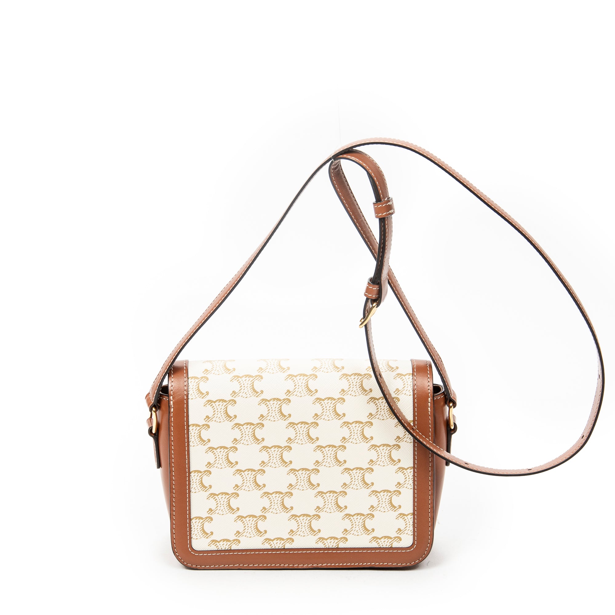 Shoulder Bag Teen Triomphe Crossbody White Triomphe Coated Canvas