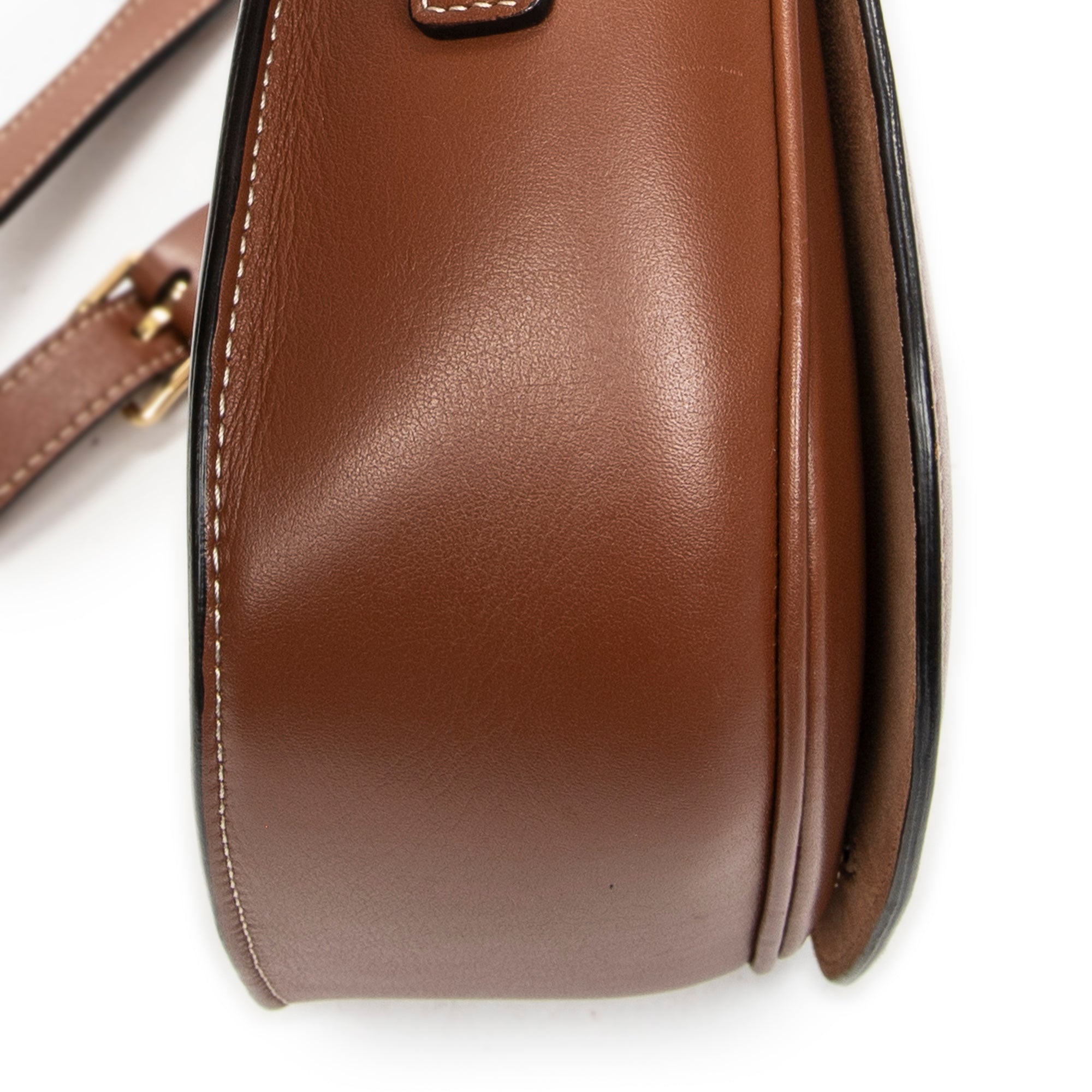 Shoulder Bag Folco Cuir Triomphe Bag Brown Calfskin Leather