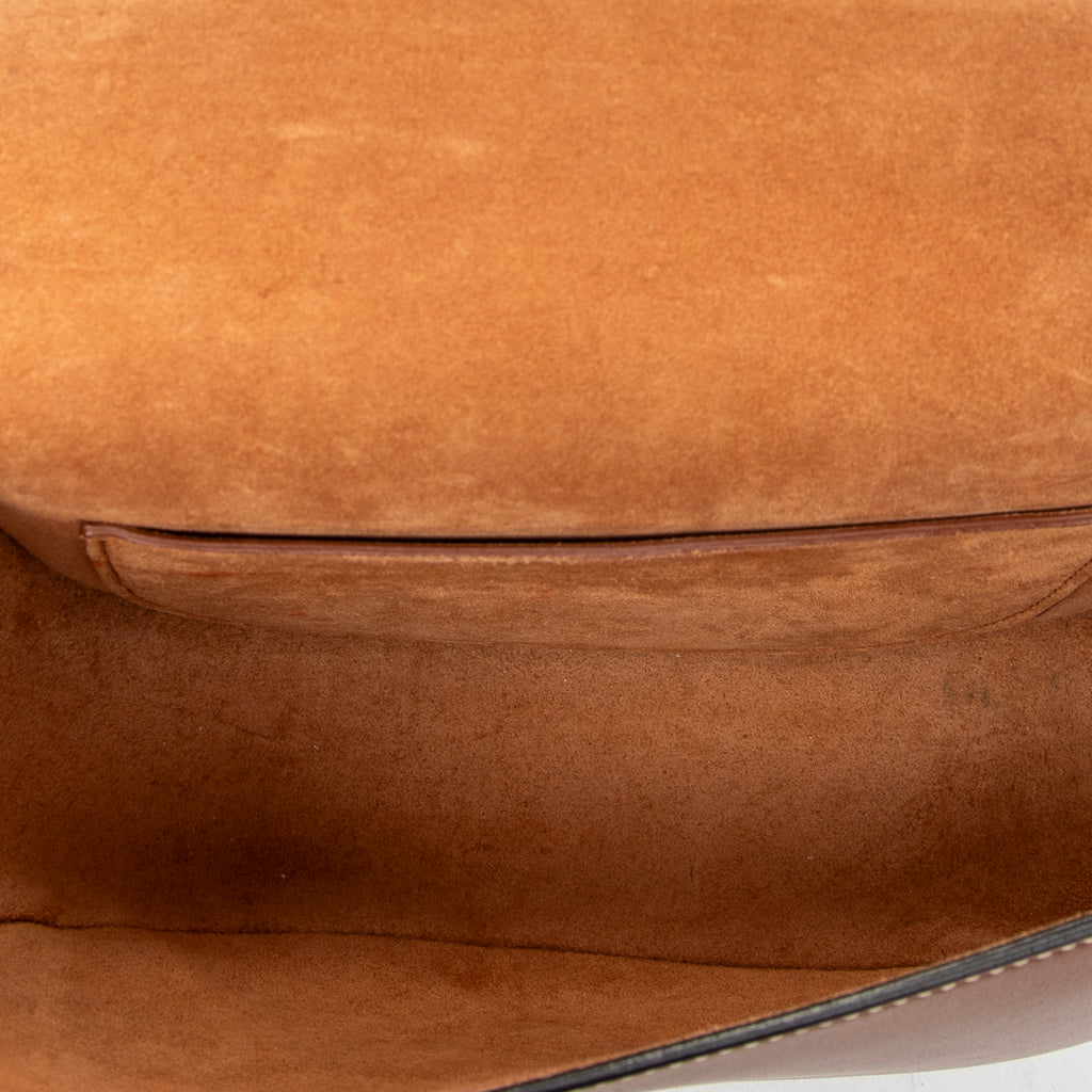 Shoulder Bag Folco Cuir Triomphe Bag Brown Calfskin Leather