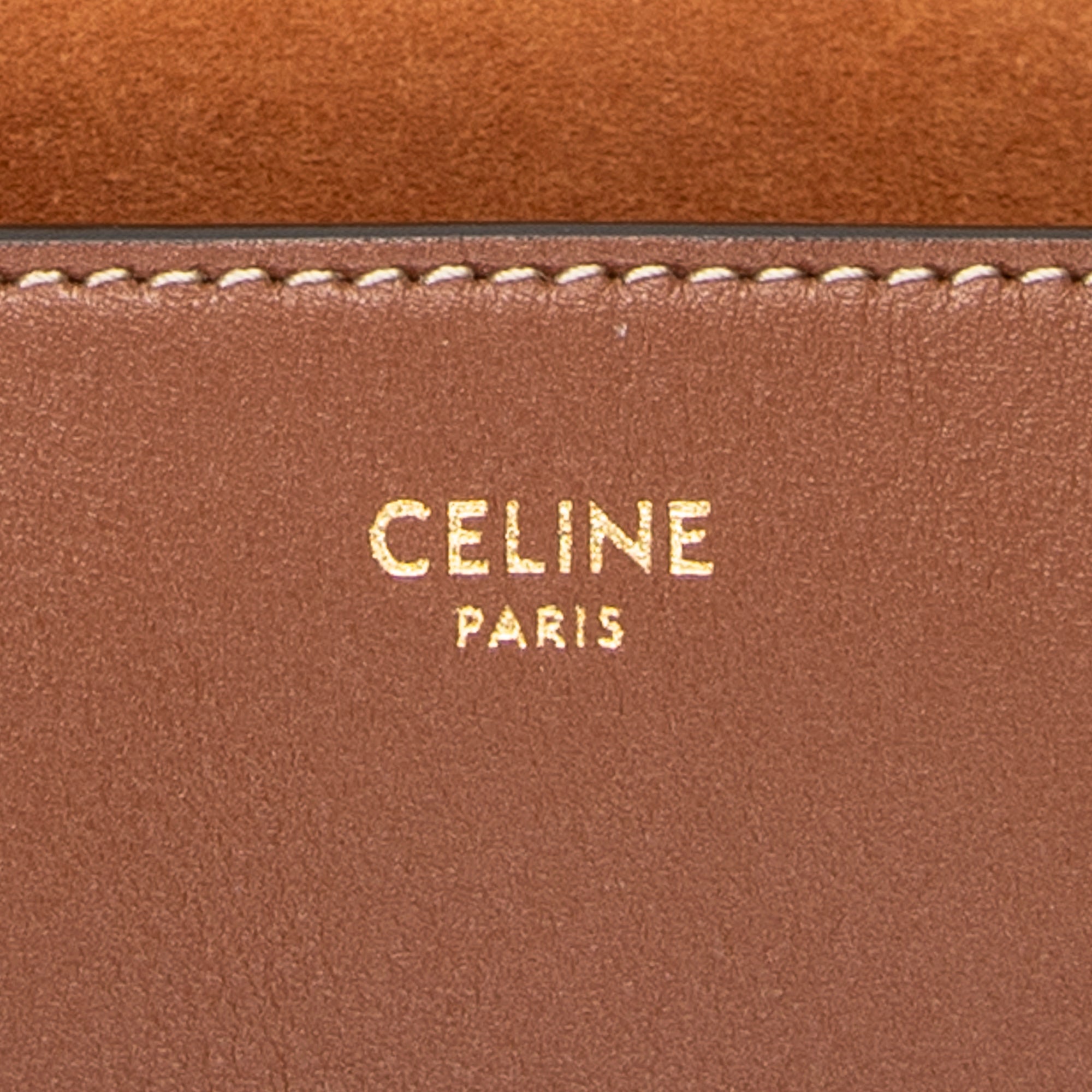 Shoulder Bag Folco Cuir Triomphe Bag Brown Calfskin Leather