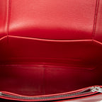 Shoulder Bag Medium Frame Crossbody Red Calfskin Leather