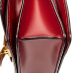 Shoulder Bag Small Classic Box Red Calfskin Leather