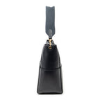 Shoulder Bag Medium Seau Sangle Navy Calfskin Leather
