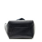 Shoulder Bag Medium Seau Sangle Navy Calfskin Leather