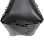 Shoulder Bag Medium Seau Sangle Navy Calfskin Leather
