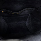 Shoulder Bag Medium Seau Sangle Navy Calfskin Leather