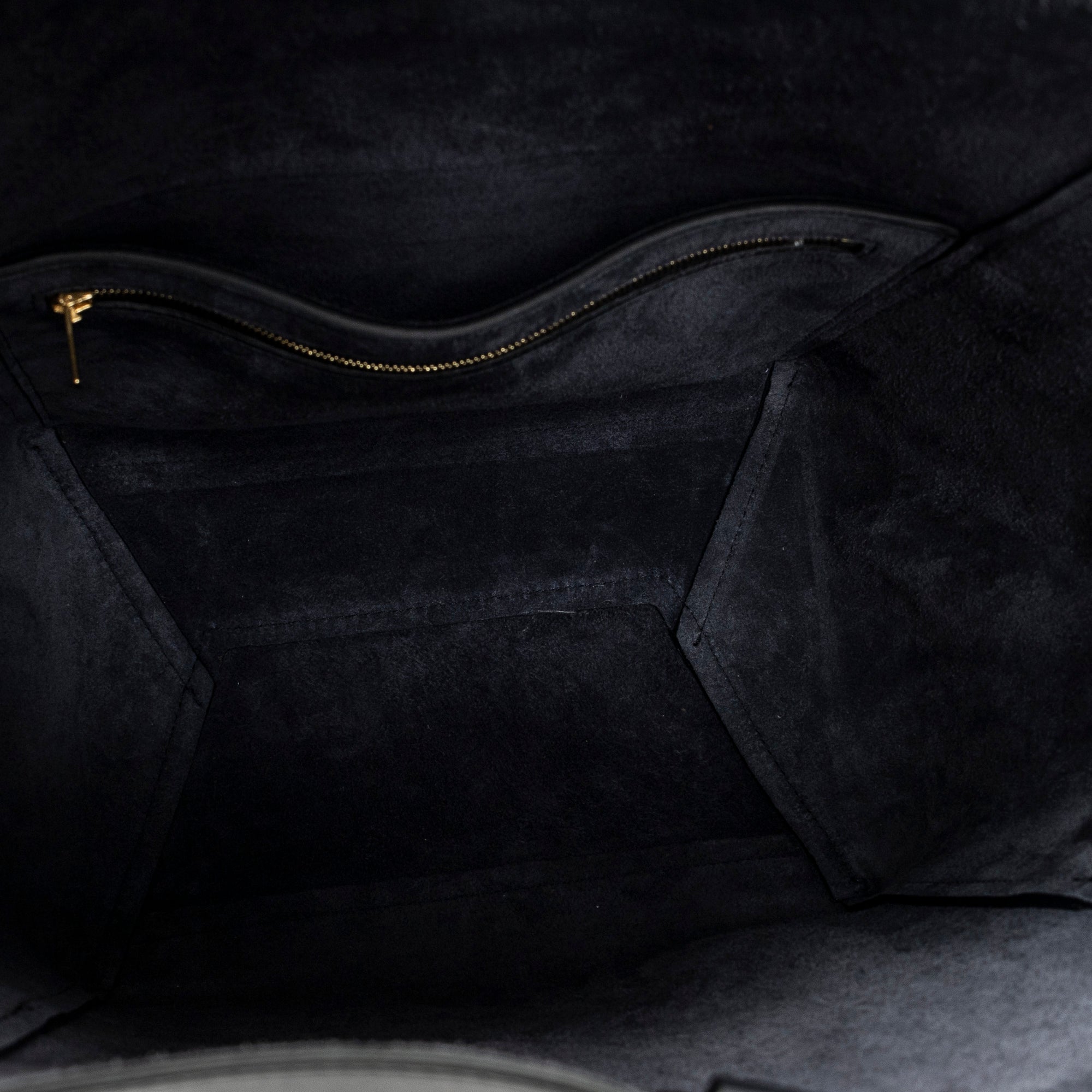 Shoulder Bag Medium Seau Sangle Navy Calfskin Leather