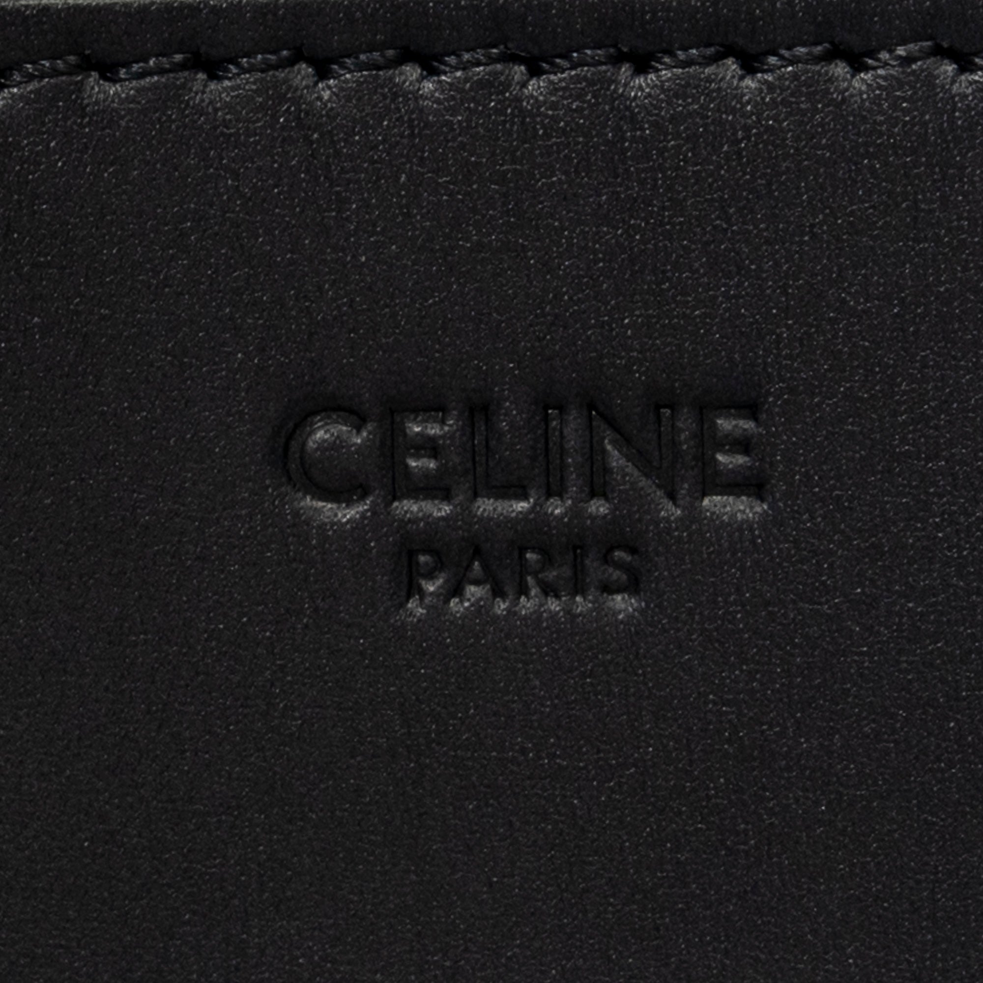 Shoulder Bag Medium Seau Sangle Navy Calfskin Leather