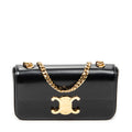 Shoulder Bag Claude Chain Black Smooth Calfskin Leather