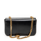 Shoulder Bag Claude Chain Black Smooth Calfskin Leather