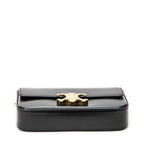 Shoulder Bag Claude Chain Black Smooth Calfskin Leather