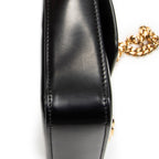 Shoulder Bag Claude Chain Black Smooth Calfskin Leather
