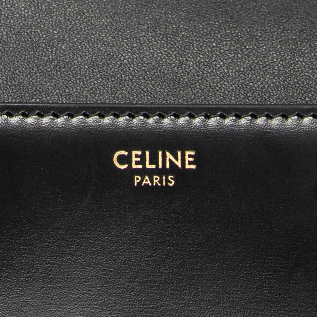 Shoulder Bag Claude Chain Black Smooth Calfskin Leather
