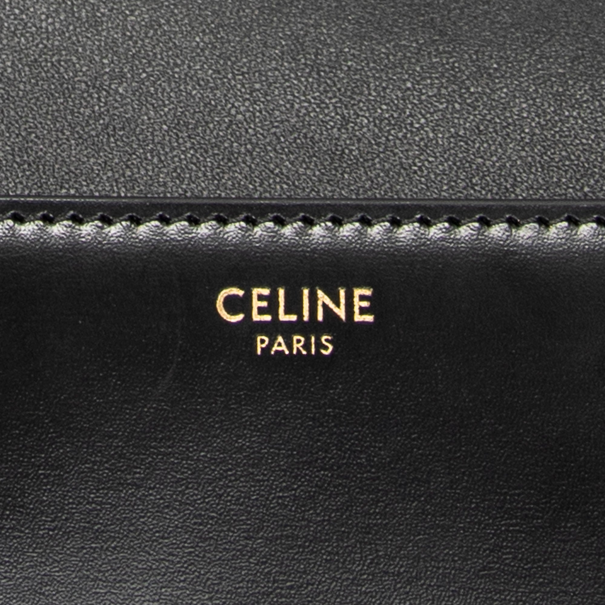 Shoulder Bag Claude Chain Black Smooth Calfskin Leather
