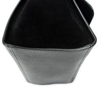 Shoulder Bag Small Trapeze Black Grained Calfskin Leather