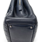 Shoulder Bag Timeless CC Soft Shopping Tote Navy Quilted Caviar Leather