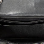 Shoulder Bag Mini Classic Square Flap Black Quilted Patent Leather