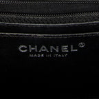 Shoulder Bag Mini Classic Square Flap Black Quilted Patent Leather