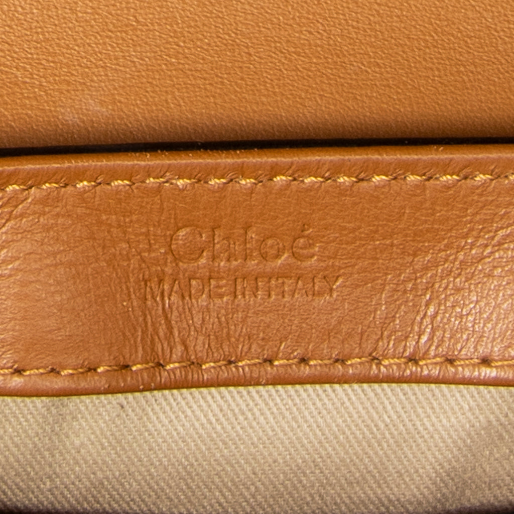 Shoulder Bag Mini C Crossbody Tan Croc Embossed Leather