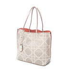 Shoulder Bag Dioriva Tote Light Beige Perforated Cannage Leather