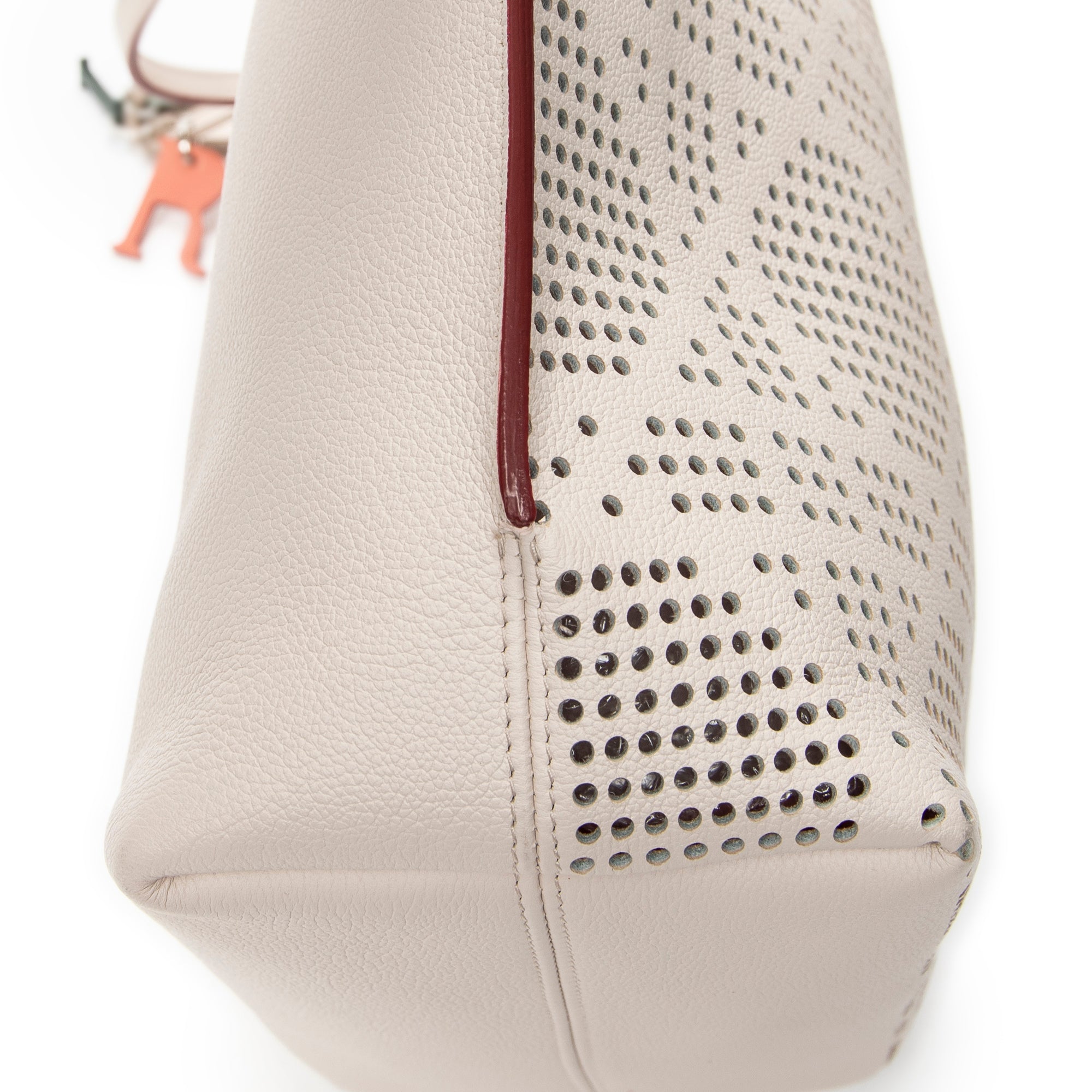 Shoulder Bag Dioriva Tote Light Beige Perforated Cannage Leather