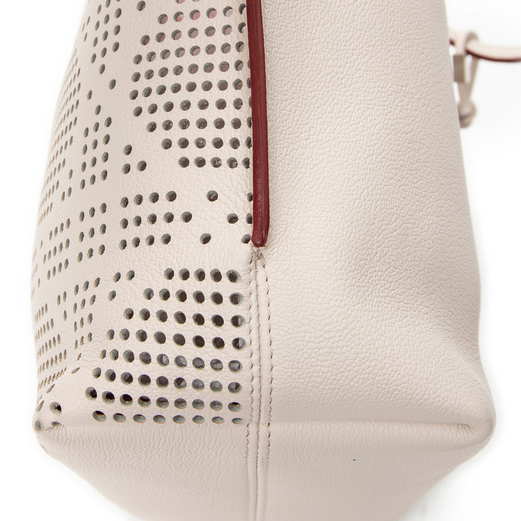 Shoulder Bag Dioriva Tote Light Beige Perforated Cannage Leather