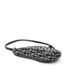 Shoulder Bag Mini Saddle Pochette Black Diorissimo Canvas