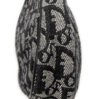 Shoulder Bag Mini Saddle Pochette Black Diorissimo Canvas