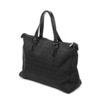 Shoulder Bag Roll Tote Black Zucchino Canvas