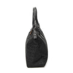 Shoulder Bag Roll Tote Black Zucchino Canvas