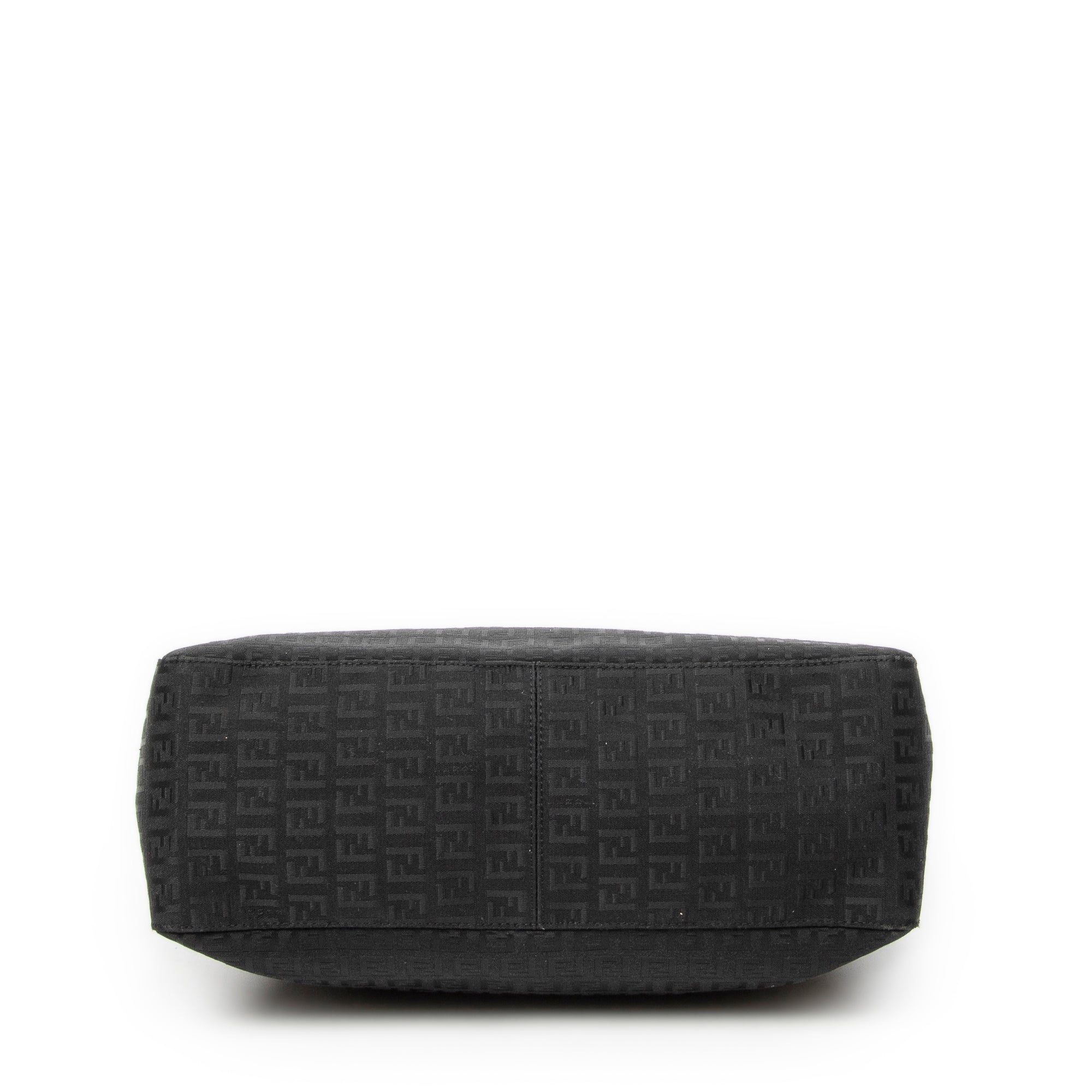 Shoulder Bag Roll Tote Black Zucchino Canvas