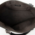 Shoulder Bag Roll Tote Black Zucchino Canvas