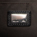 Shoulder Bag Roll Tote Black Zucchino Canvas