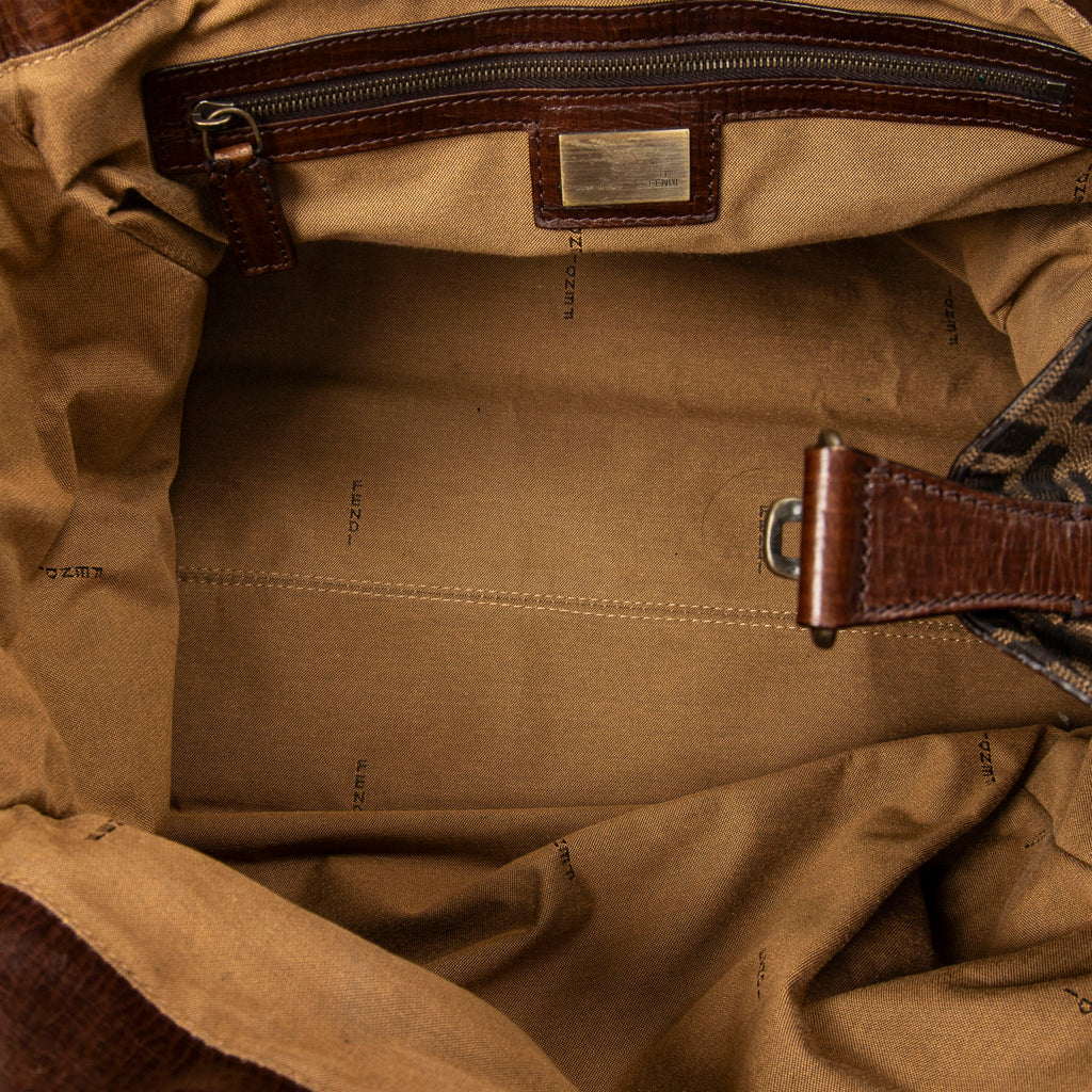 Shoulder Bag Chef De Jour Tote Brown Zucca Canvas