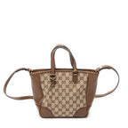Shoulder Bag Small Bree Tote Beige Monogrammed Canvas