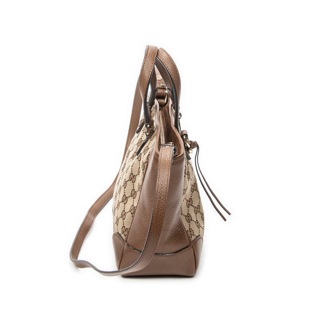 Shoulder Bag Small Bree Tote Beige Monogrammed Canvas