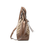 Shoulder Bag Small Bree Tote Beige Monogrammed Canvas