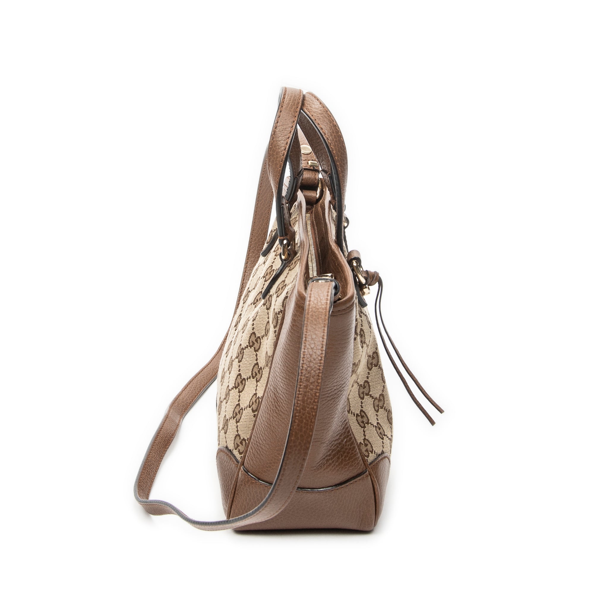 Shoulder Bag Small Bree Tote Beige Monogrammed Canvas
