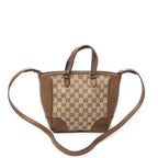 Shoulder Bag Small Bree Tote Beige Monogrammed Canvas