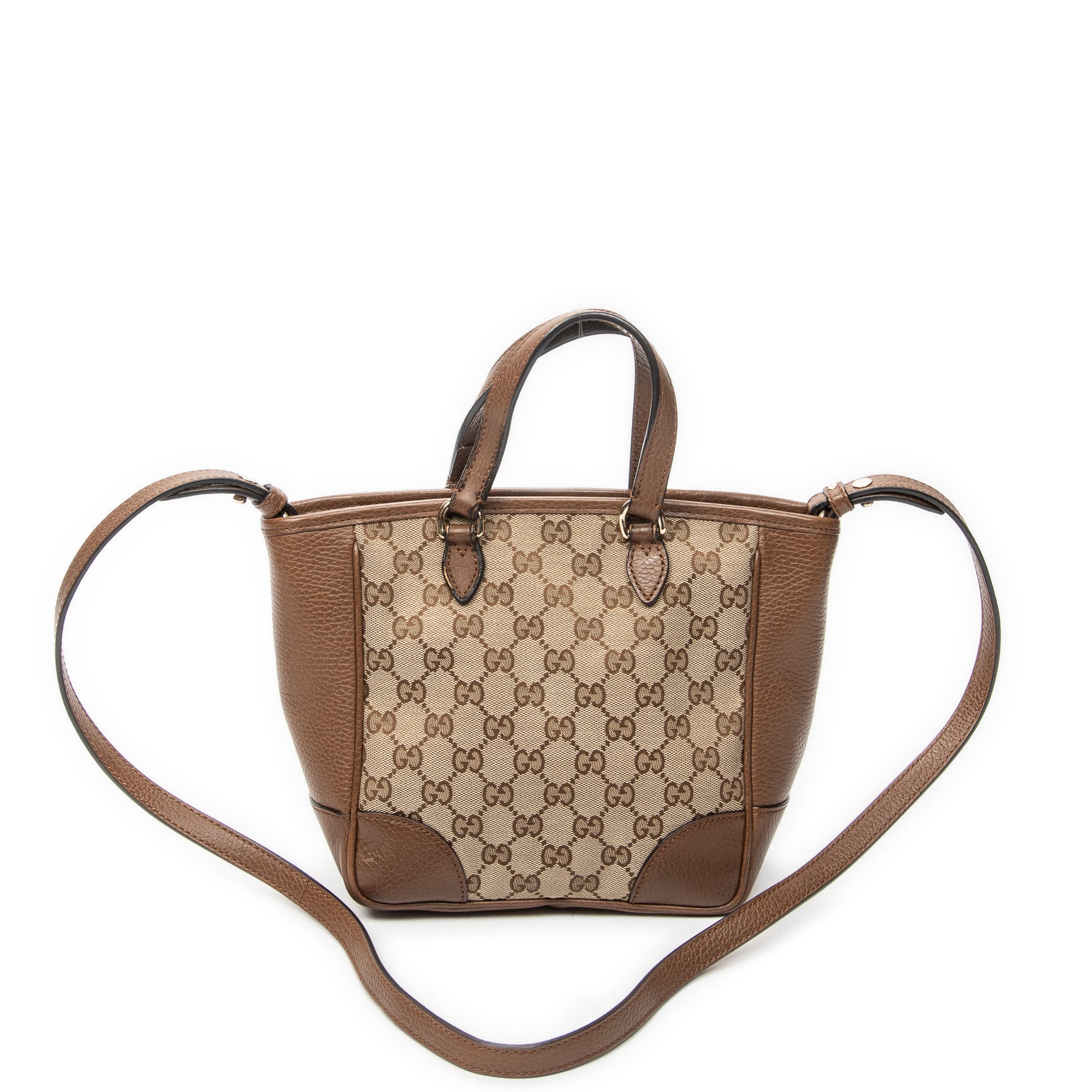 Shoulder Bag Small Bree Tote Beige Monogrammed Canvas