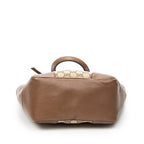 Shoulder Bag Small Bree Tote Beige Monogrammed Canvas