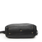 Shoulder Bag GG Ride Top Handle Black Grained Calfskin Leather