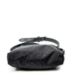 Shoulder Bag Square Zip Crossbody Black Guccissima Nylon Canvas
