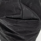 Shoulder Bag Square Zip Crossbody Black Guccissima Nylon Canvas