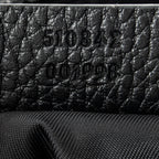 Shoulder Bag Square Zip Crossbody Black Guccissima Nylon Canvas
