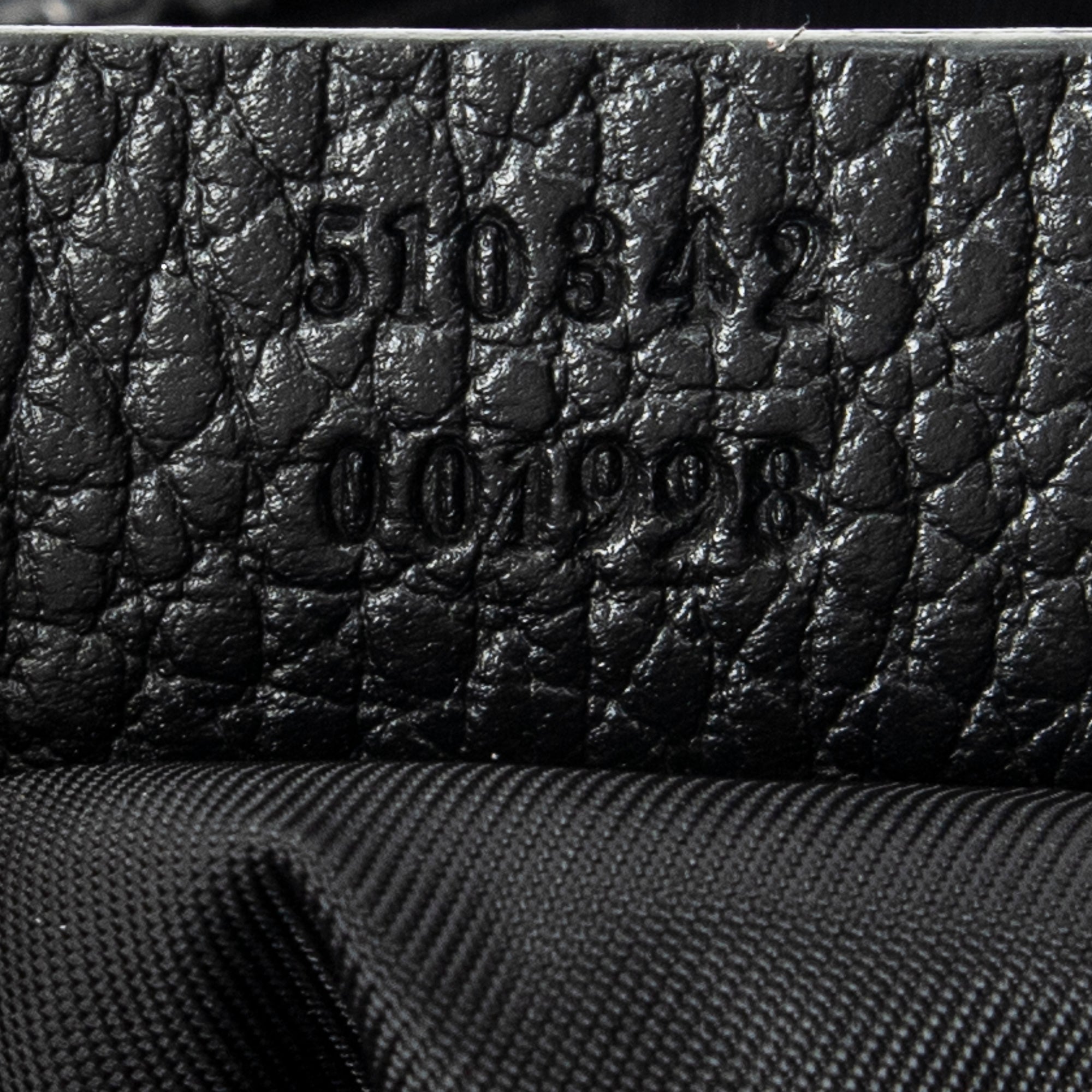 Shoulder Bag Square Zip Crossbody Black Guccissima Nylon Canvas